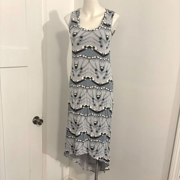 Fresh Produce size XS Butterfly Wing Nature Print High Low Maxi Dress - Picture 1 of 9